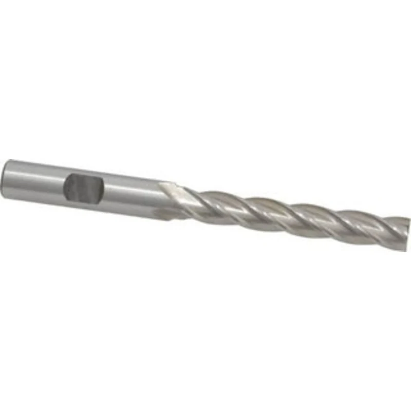 Value Collection 5/16, 2 LOC, 3/8 Shank Diam, 3-3/4 OAL, 4 Flute, Cobalt Square End Mill Single End, Uncoated, Spiral...